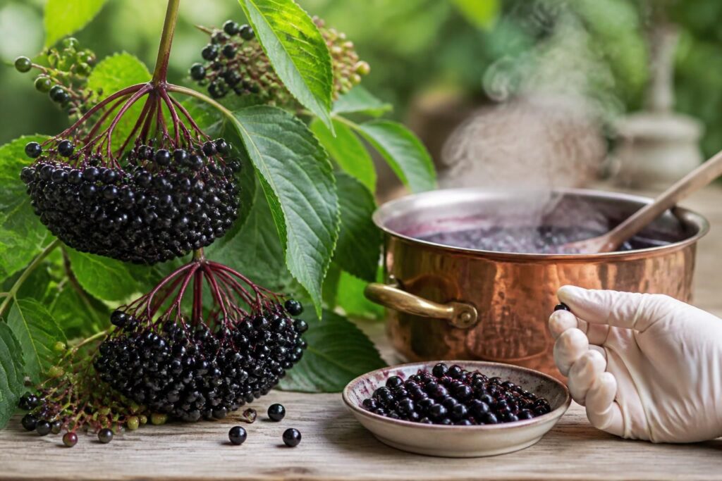 découvrez les bienfaits du sureau noir, ses baies, les précautions à prendre et des conseils de cuisson pour profiter pleinement de ses saveurs.